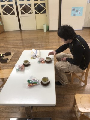 幼稚園LED後のお茶会